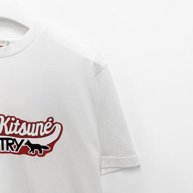 AUTRY x Maison Kitsuné Logo Print Short Sleeve T-Shirt White TSPXMK2W