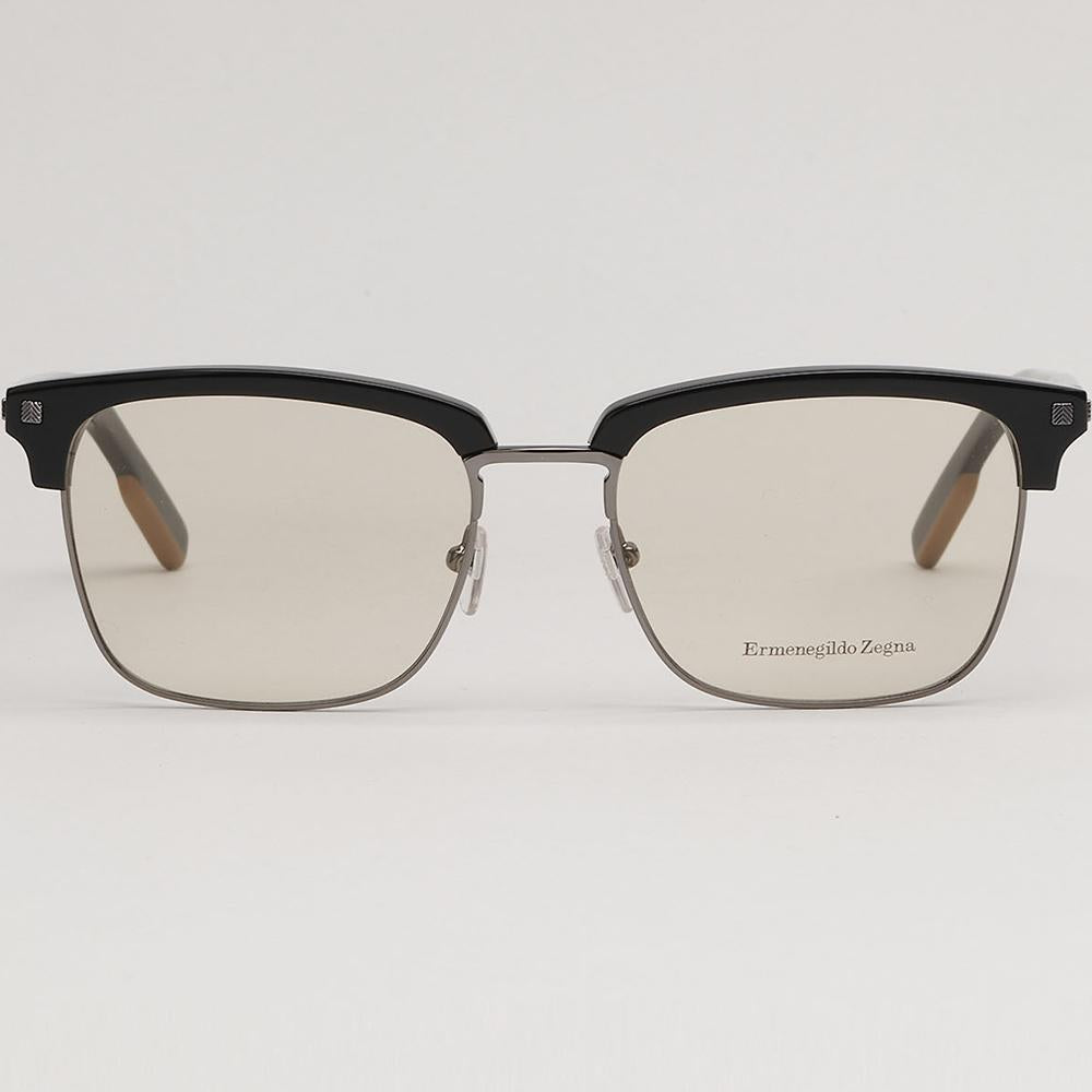 Zegna Half Rim Acetate Optical Eyeglasses UV Protection Lens EZ5139 001