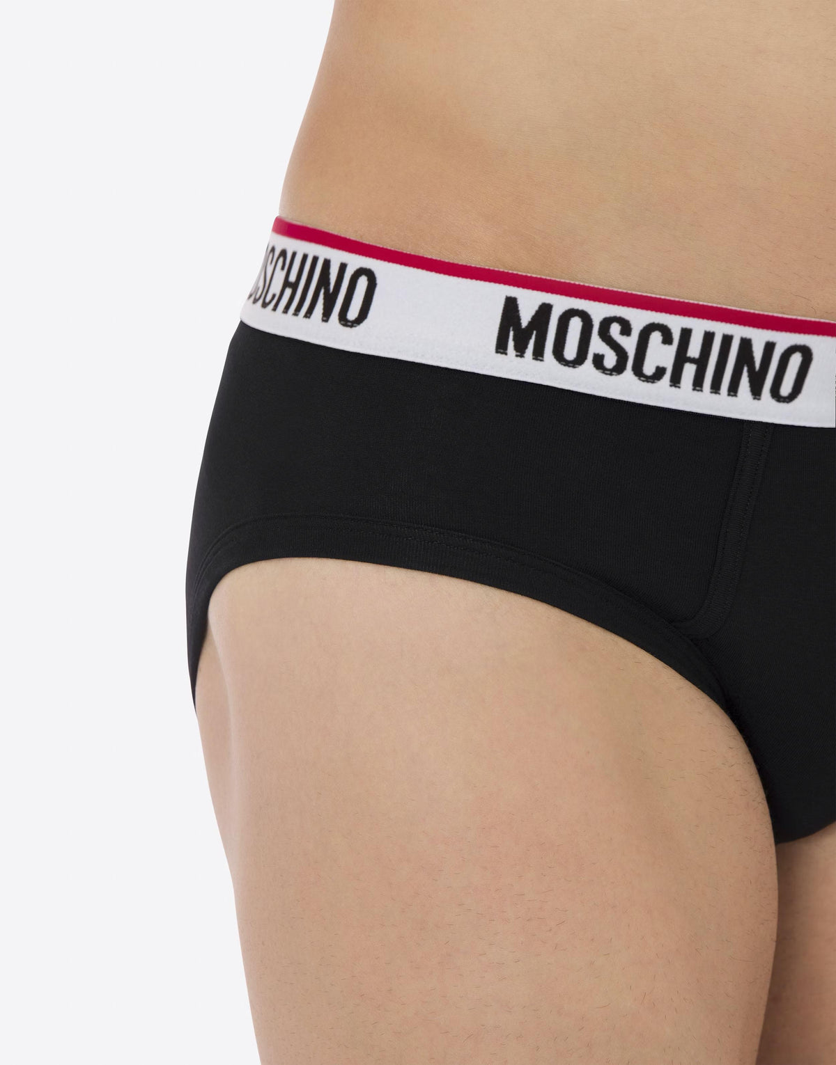 Moschino Black Cotton Briefs 2-Pack Men’s Underwear