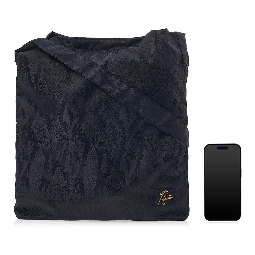 NEEDLES Python Jacquard Unisex Shoulder Bag Crossbody QV058B BLACK