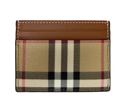 BURBERRY Vintage Sandon Check Card Holder Wallet