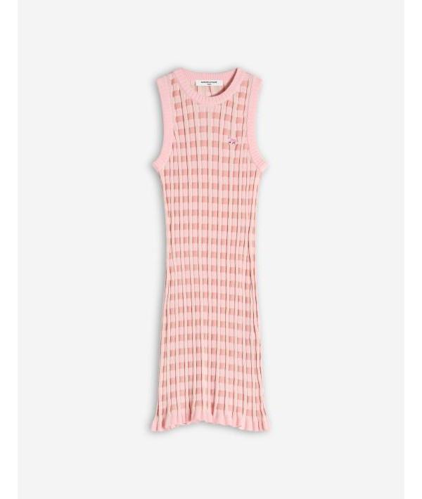 Maison Kitsune Baby Fox Patch Check Short Dress OW01606 KT1120 0139