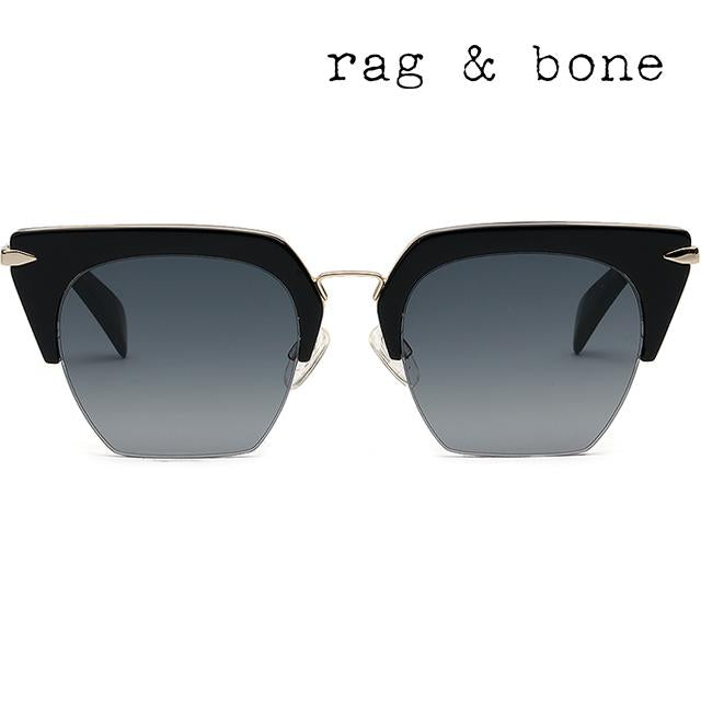 rag & bone Gray Semi-Rim Cat-Eye Sunglasses RNB1007S 2M29O