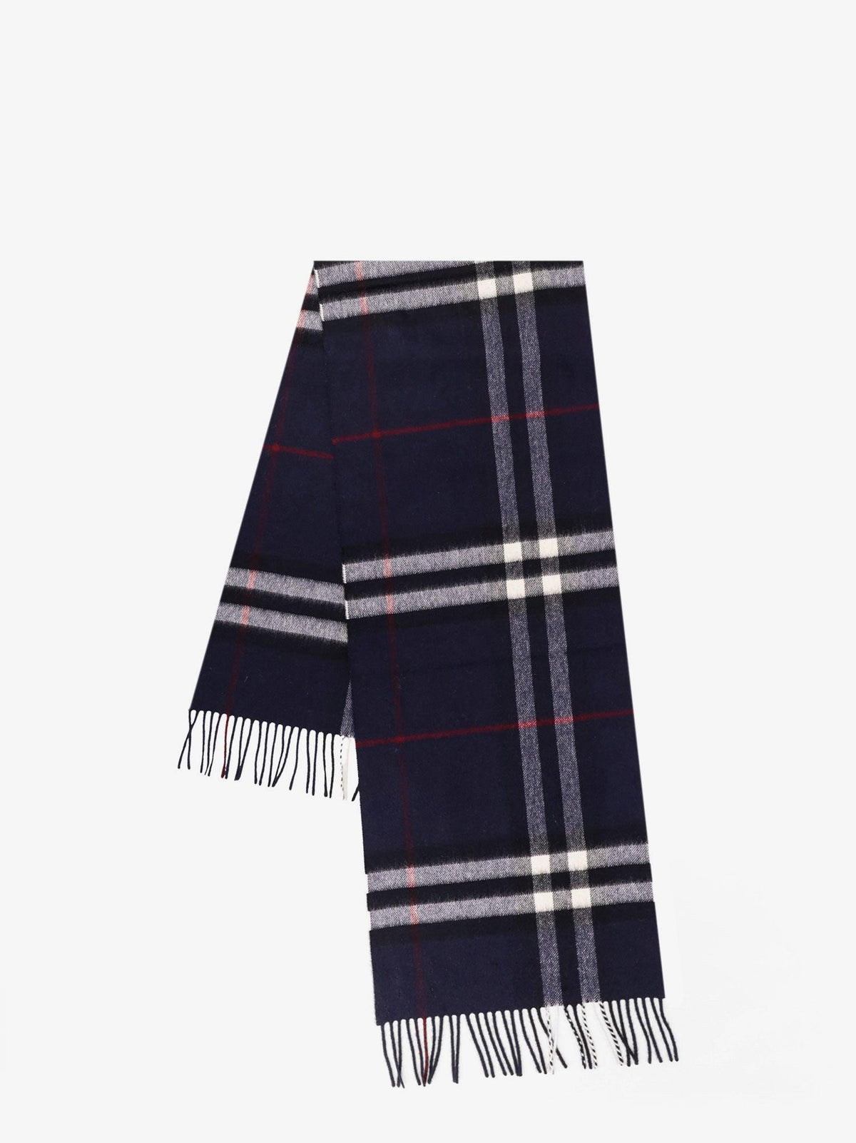 BURBERRY Checked Silk Tie Navy Gray Men’s Accessories