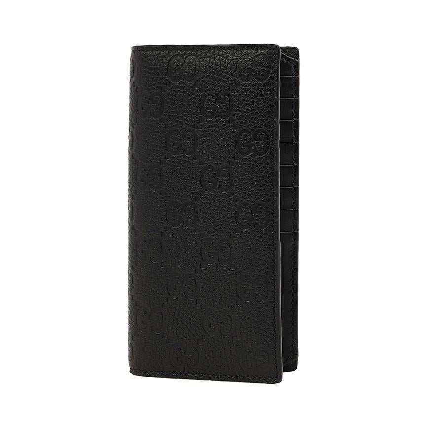 GUCCI Men’s GG Logo Vertical Long Wallet 835014 AAE1T 1000