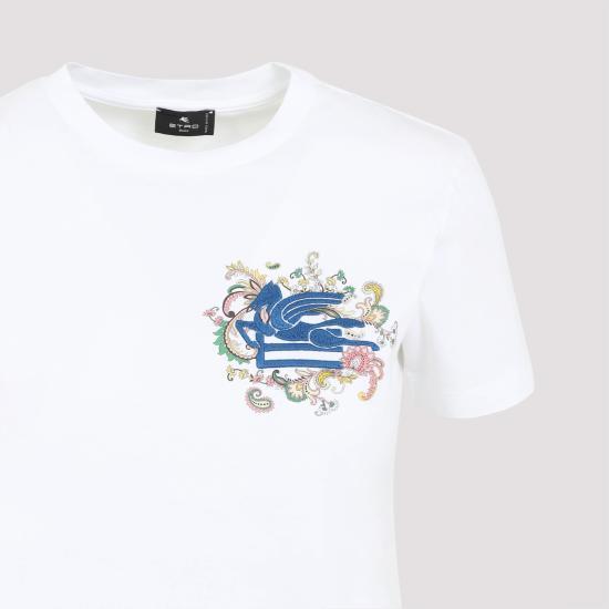 Etro White Short Sleeve T-Shirt WRMA0006AK788 W0111
