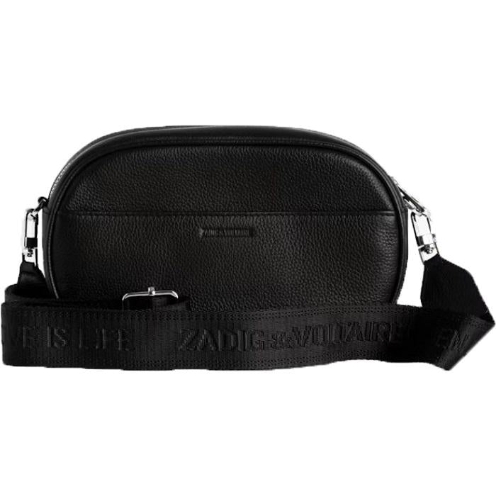 Zadig&Voltaire Black Leather Rock With You Camera Crossbody Bag