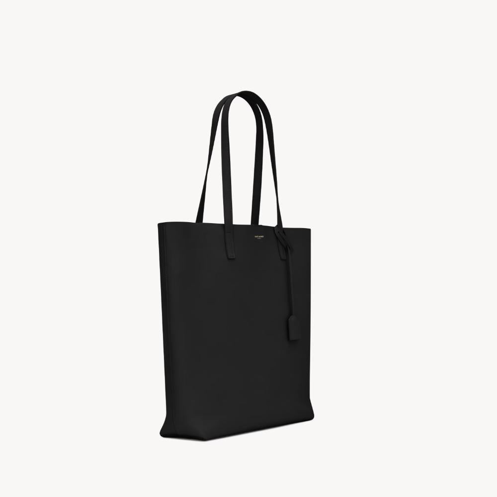 Saint Laurent North South Leather Shopping Tote Bag Black