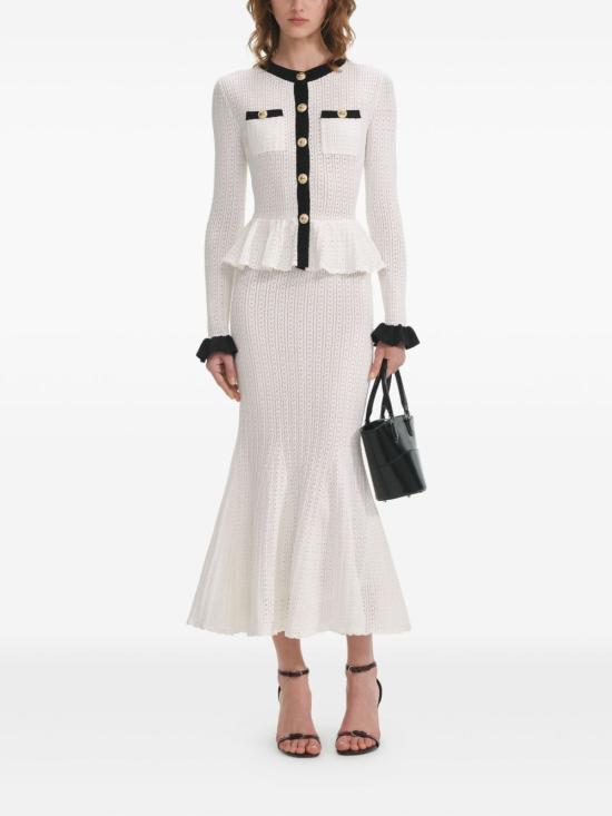 Self Portrait White Long Dress