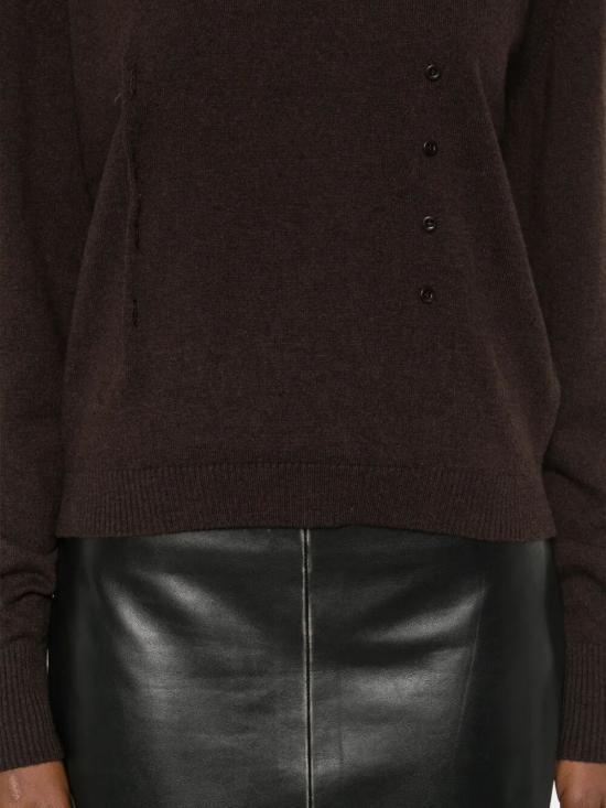 Paloma Wool Brown Clor Knit Round Neck Sweater VJ0101323