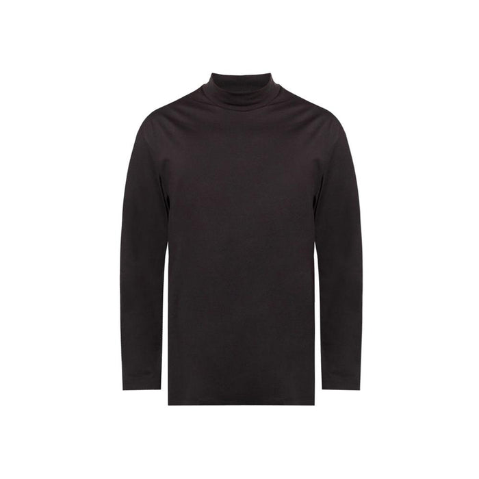 Y-3 15th Anniversary Logo Print Mock Neck T-Shirt Black