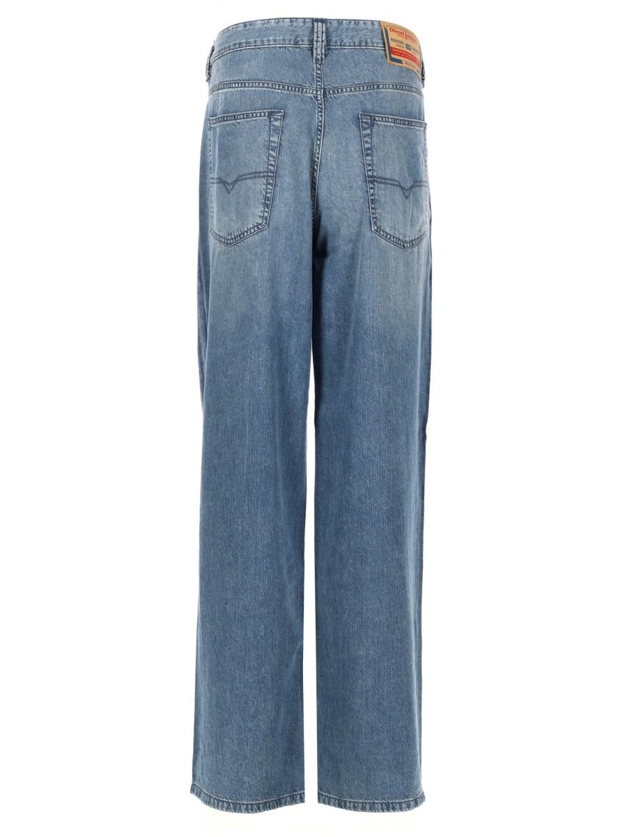 DIESEL Blue Denim Jeans Men's Classic Straight Fit Pants