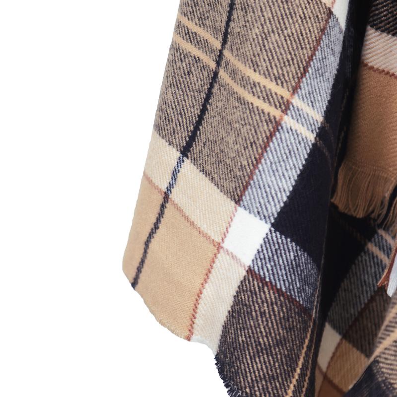 Barbour Tartan Shawl Cardigan Unisex Knit Sweater LSC0184 LSC BE71