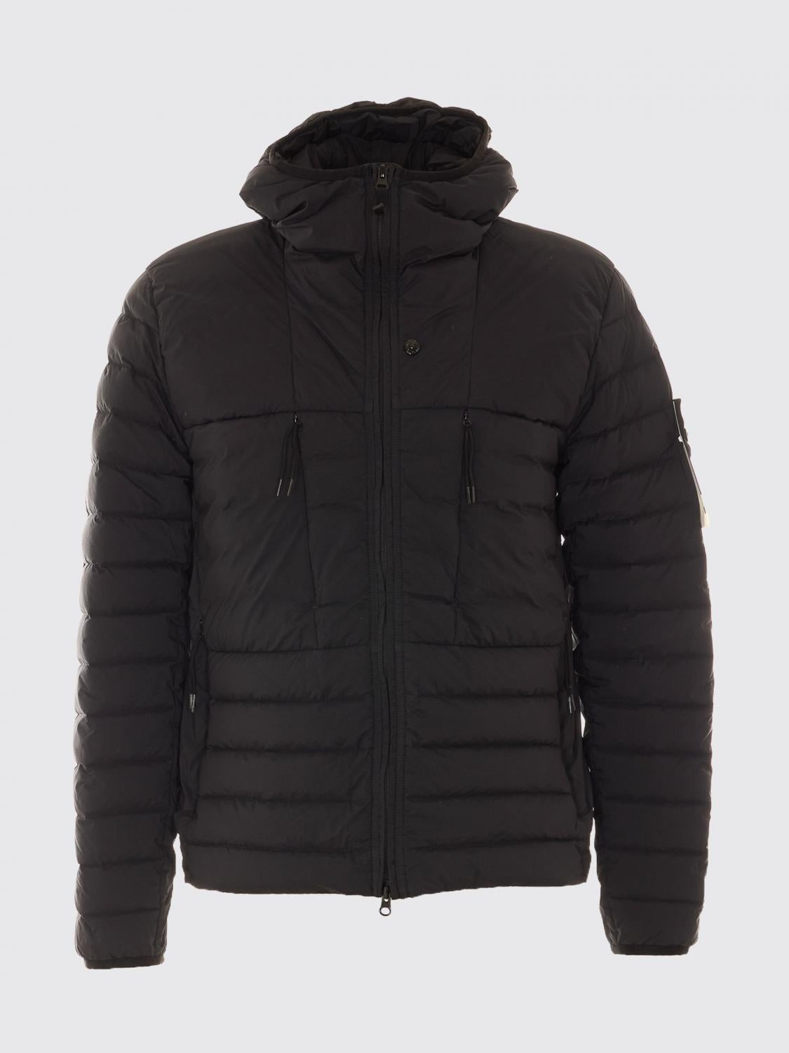 STONE ISLAND Black Nylon Down Jacket
