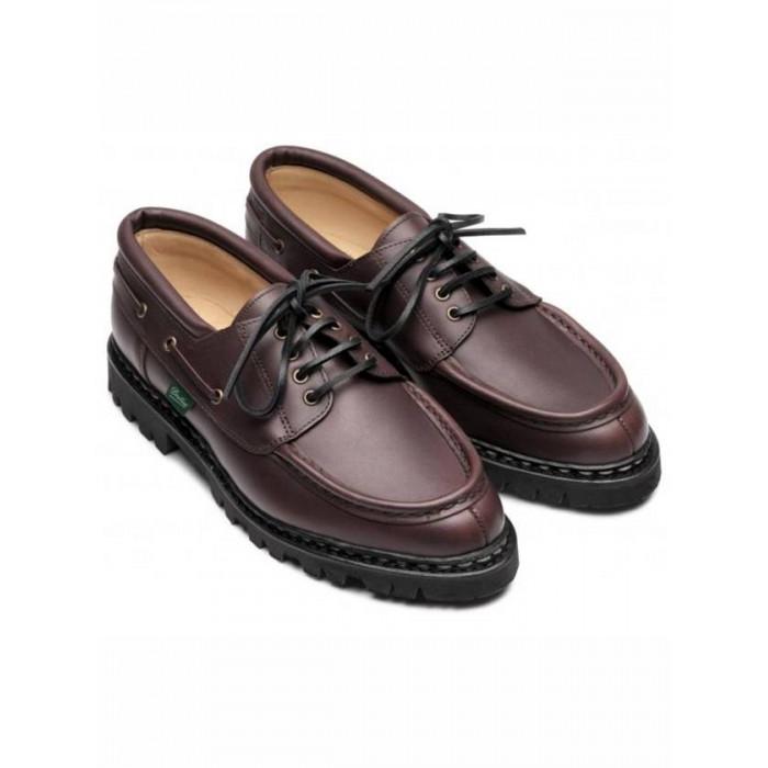 PARABOOT Chimey Lis Ebony Leather Derby Shoes