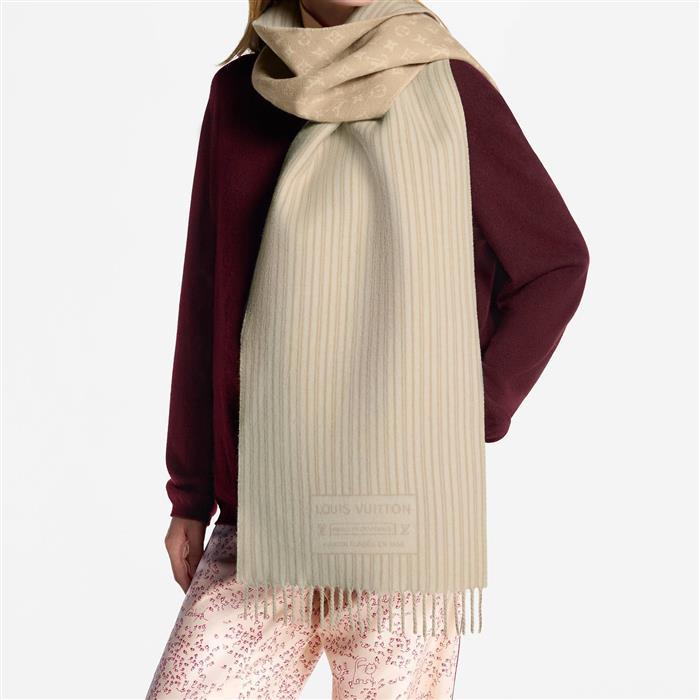 Louis Vuitton My Neverfull Scarf Wool Silk Blend Men's Scarf