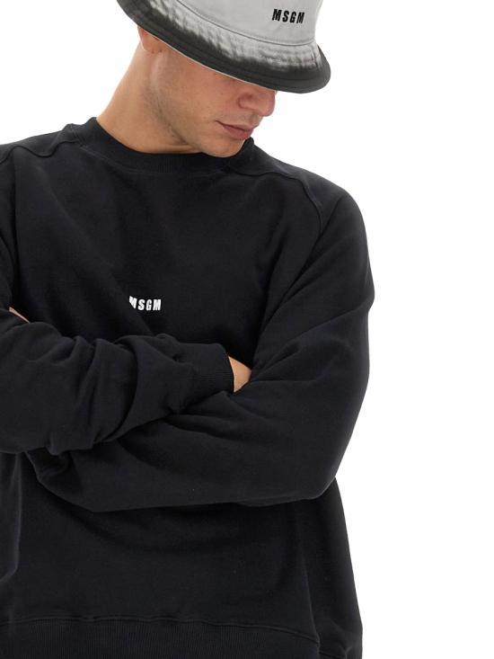 MSGM Long Sleeve Sweatshirt for Men 2000MM50320000099 NERO DOM