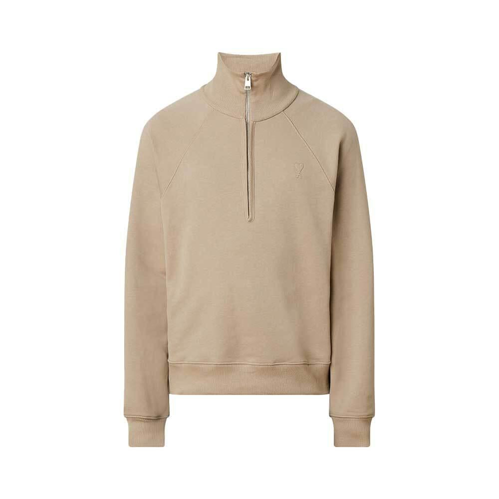 AMI Embossed De Coeur Half-Zip Men’s Sweatshirt