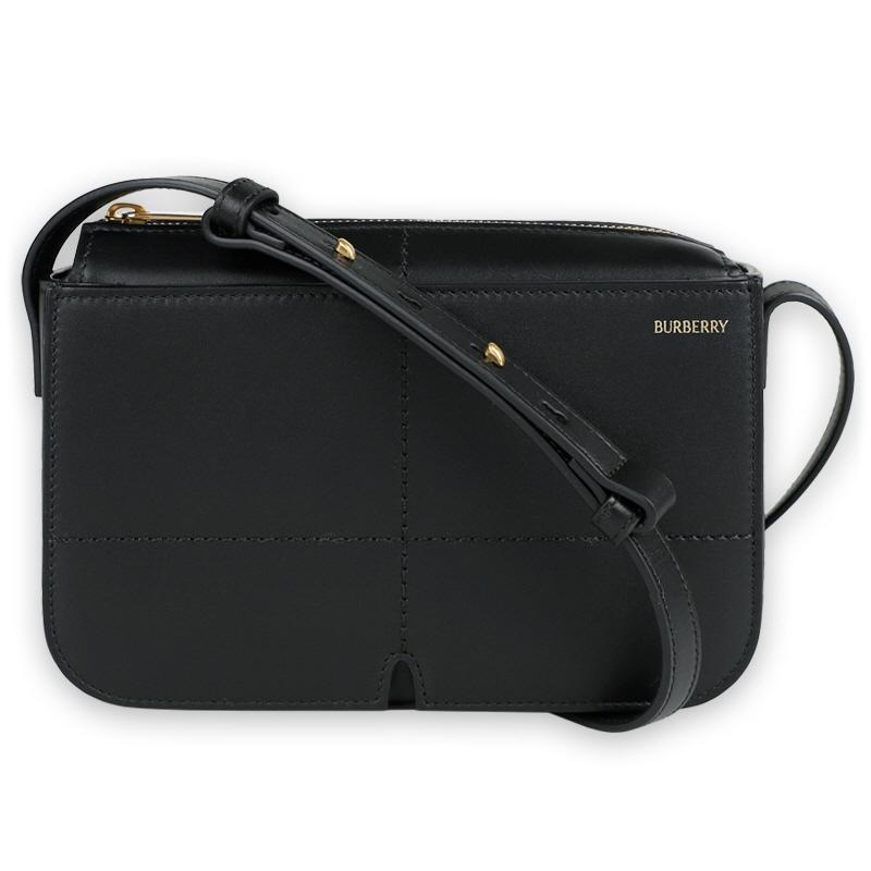 BURBERRY Women Logo Print Snip Crossbody Bag Black 8097376 A1189