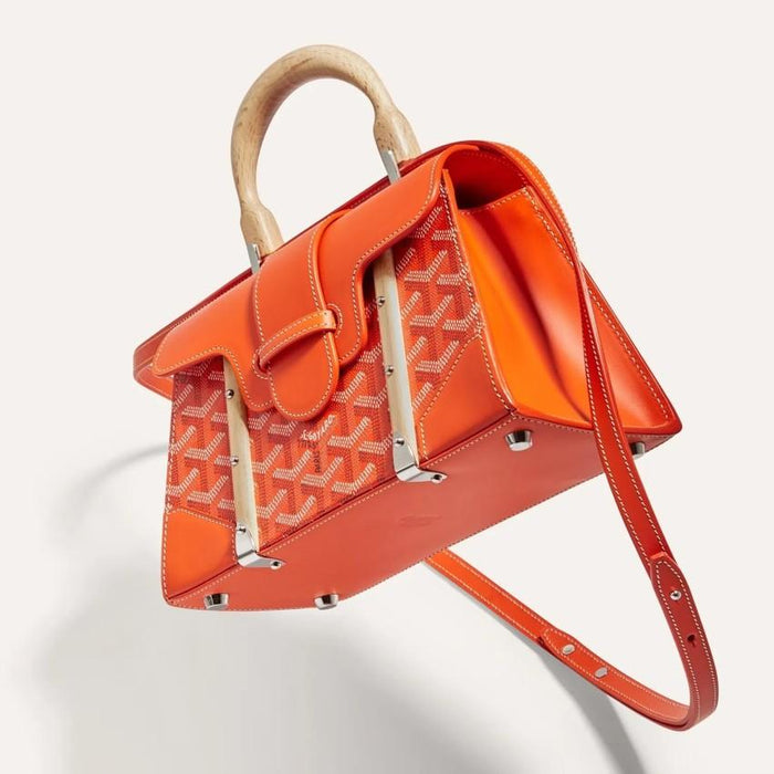 GOYARD Orange Structured Saigon Mini Tote Bag Women’s SAIGR2 MINTY 07 CL07