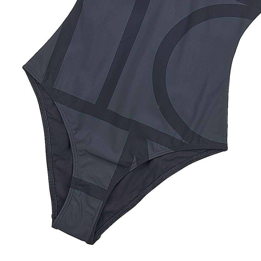 Toteme Monogram Print One-Piece Swimsuit Women’s Black 213842795 925 1