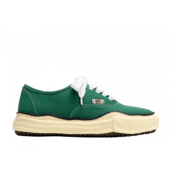Maison Mihara Yasuhiro Vintage Baker OG Sole Canvas Low-Top Sn A09FW735 CL GREEN