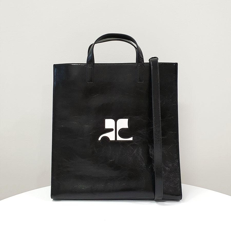 courreges Unisex Heritage Black Tote Shoulder Bag 124GSA087CR0044 9999