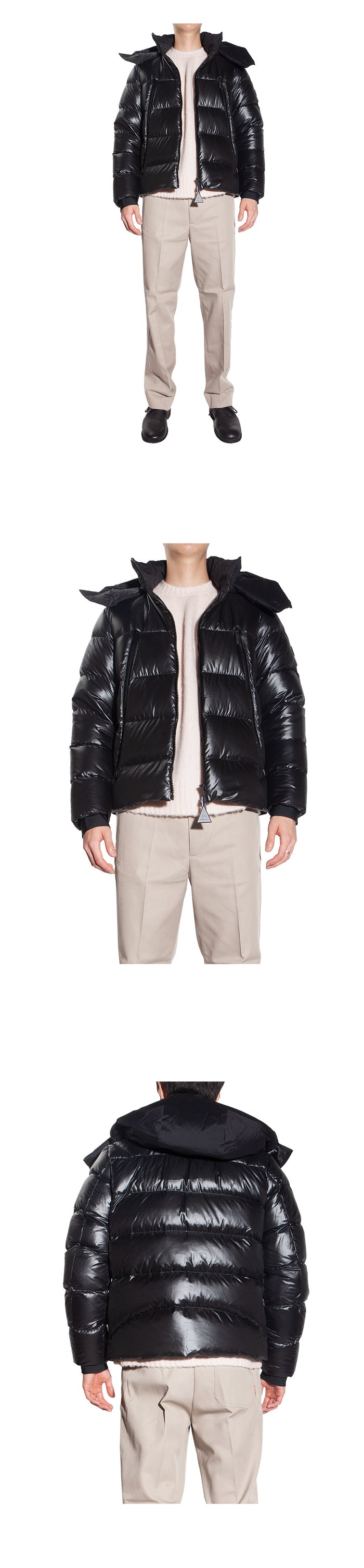 Moncler Men's Ripstop Hooded Down Jacket 1A00197 595OK 999