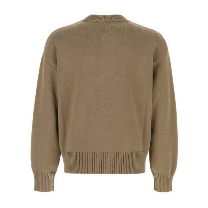 AMI Wool Crewneck Ami de Coeur Cardigan