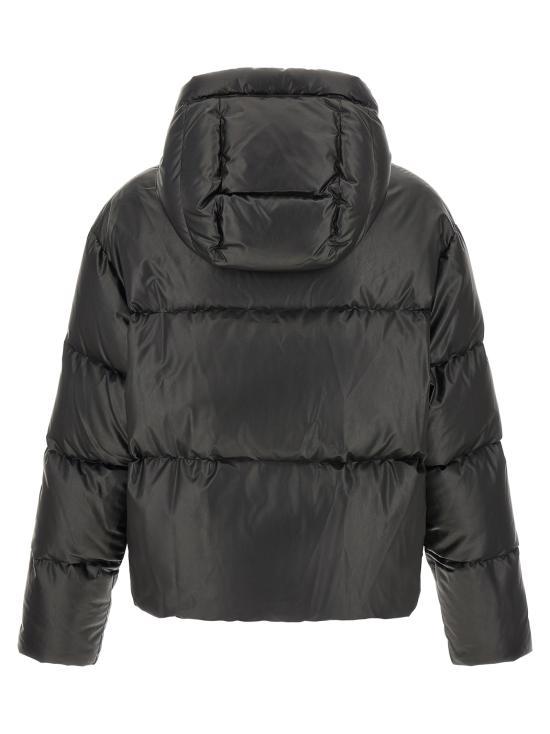 MM6 Black Short Down Puffer Jacket