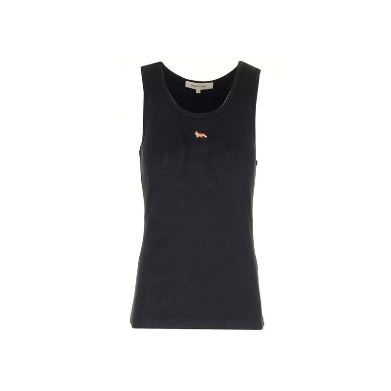 Maison Kitsune Black Fox Patch Tank Top MW00103KJ0125 P199