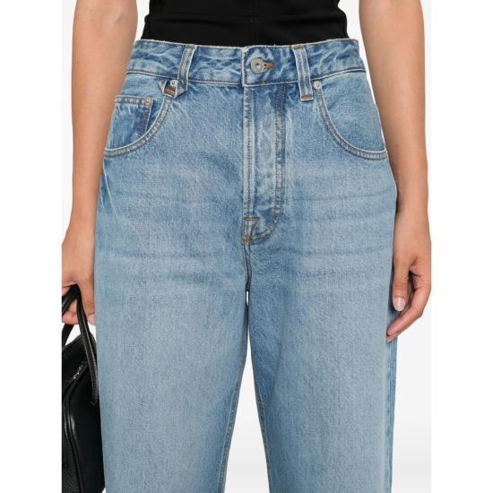 JACQUEMUS Oversized Wide Leg Denim Pants Blue Women PAW00036 AD0003833C