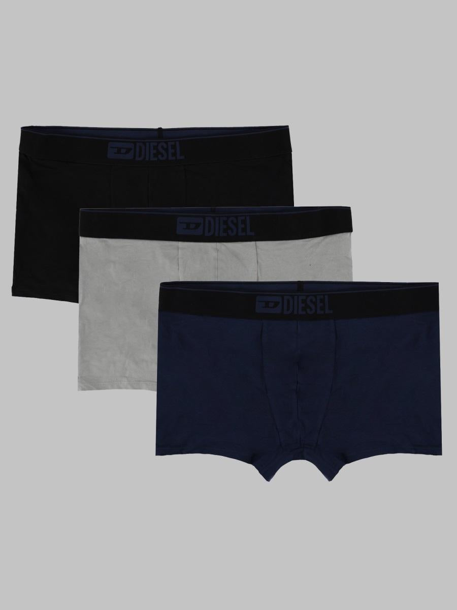 DIESEL Black Stretch Cotton Boxer Briefs Men's Underwear