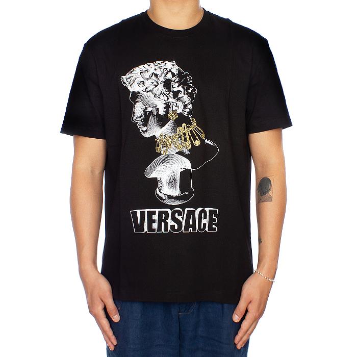 Versace Men’s Logo Graphic Short Sleeve T-Shirt Black