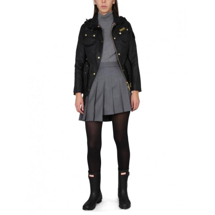 Barbour Black Waxed Jacket Women's Mid Boots LWX0003 BK51