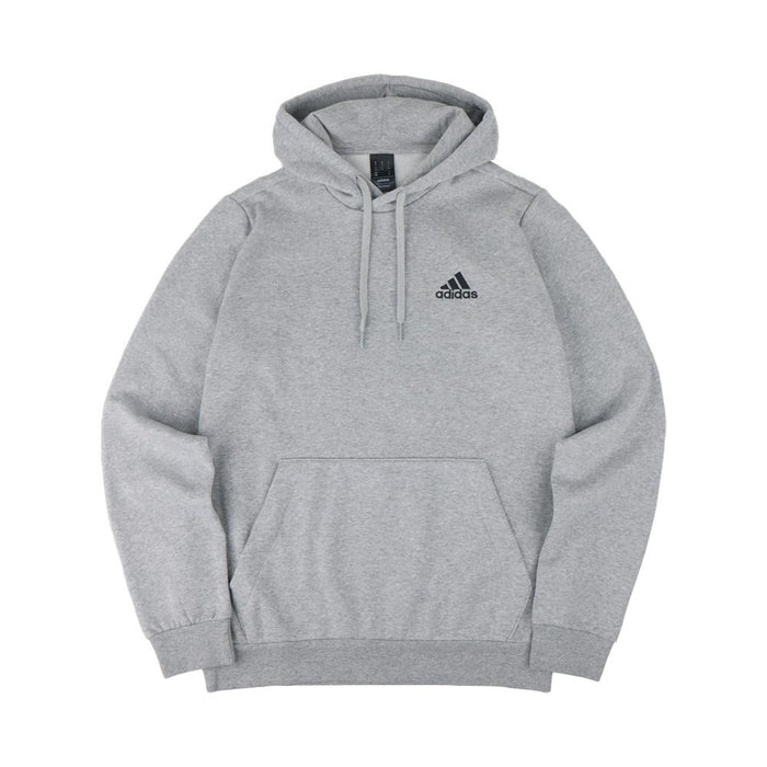 Adidas Gray Fleece Hoodie Unisex Pullover Sweatshirt AD HD2