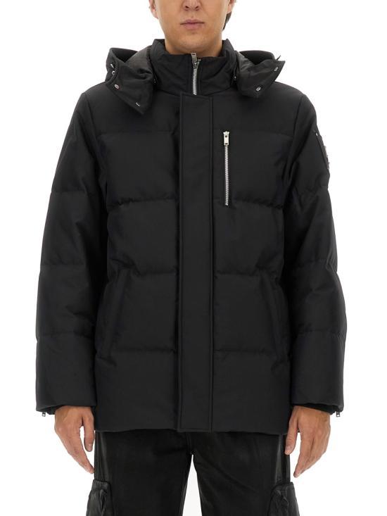 Moose Knuckles Black Down Puffer Jacket for Women