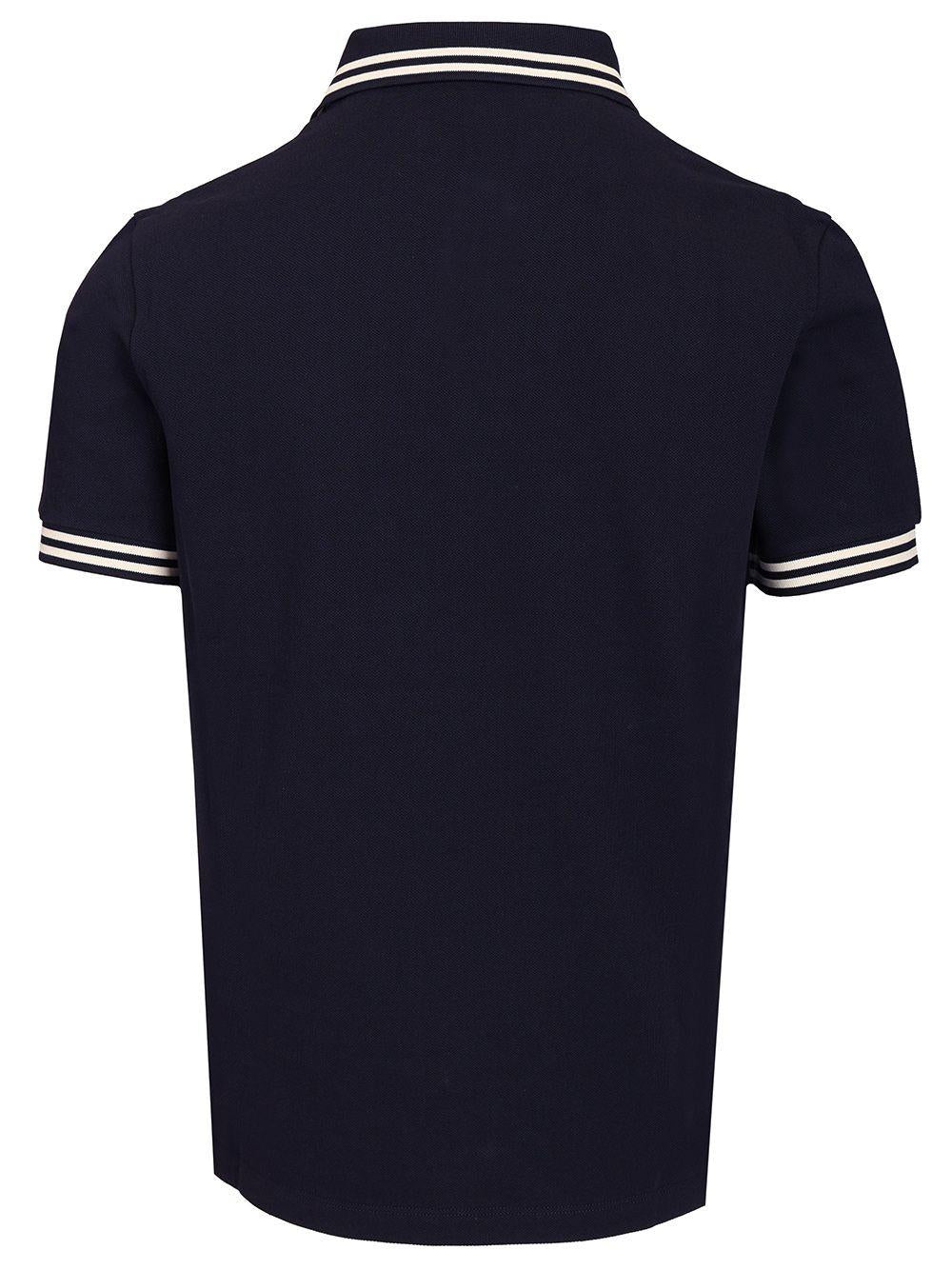 Moncler Cotton Short Sleeve Polo Shirt for Men