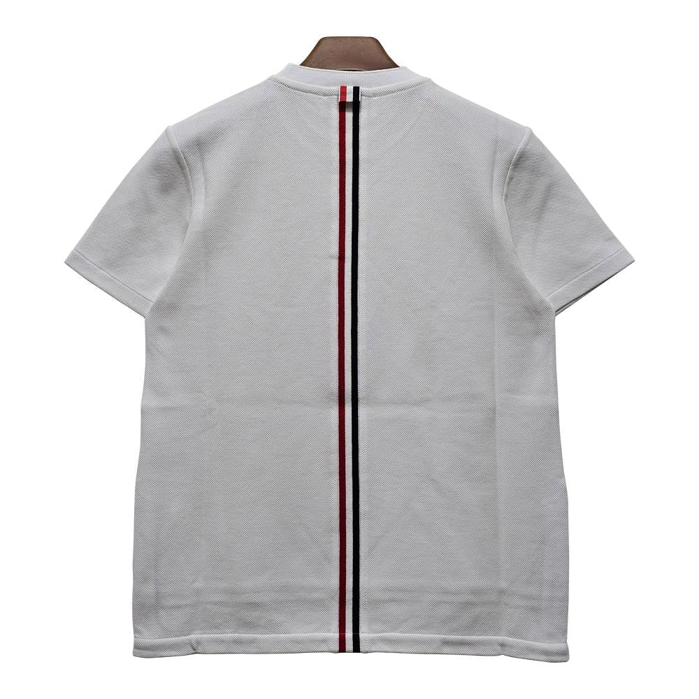 THOM BROWNE Women’s Classic Back Stripe Piqué Polo Shirt White