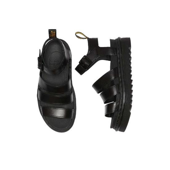 Dr.Martens Leather Sandals Women’s Black Slide Sandals 24191001 DOM