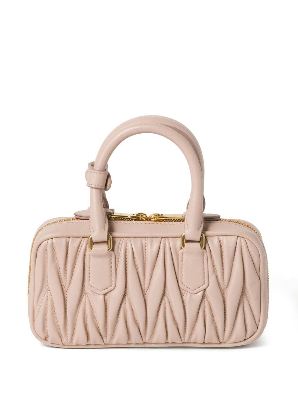 Miu Miu Brown Leather Tote Bag