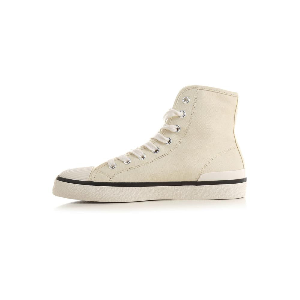 Isabel Marant Chalk BENKEEN Logo High-Top Sneakers