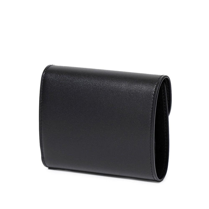 CELINE Triomphe Small Women’s Bifold Wallet Black Leather