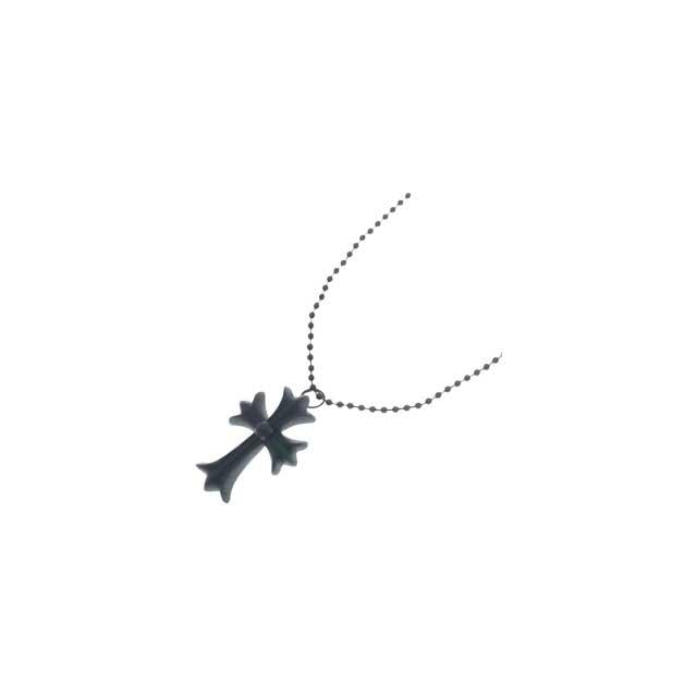 Chrome Hearts Black CH Cross Pendant Necklace Unisex