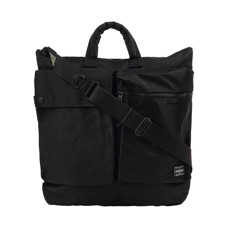 PORTER Unisex Unit 2-Way Helmet Bag Black Crossbody