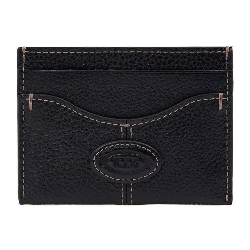 Tods Women’s Leather Card Holder Wallet Black XAWDBNF4100 XSO B999