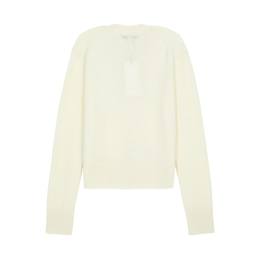 Maison Kitsune Baby Fox Wool Cardigan Women Beige