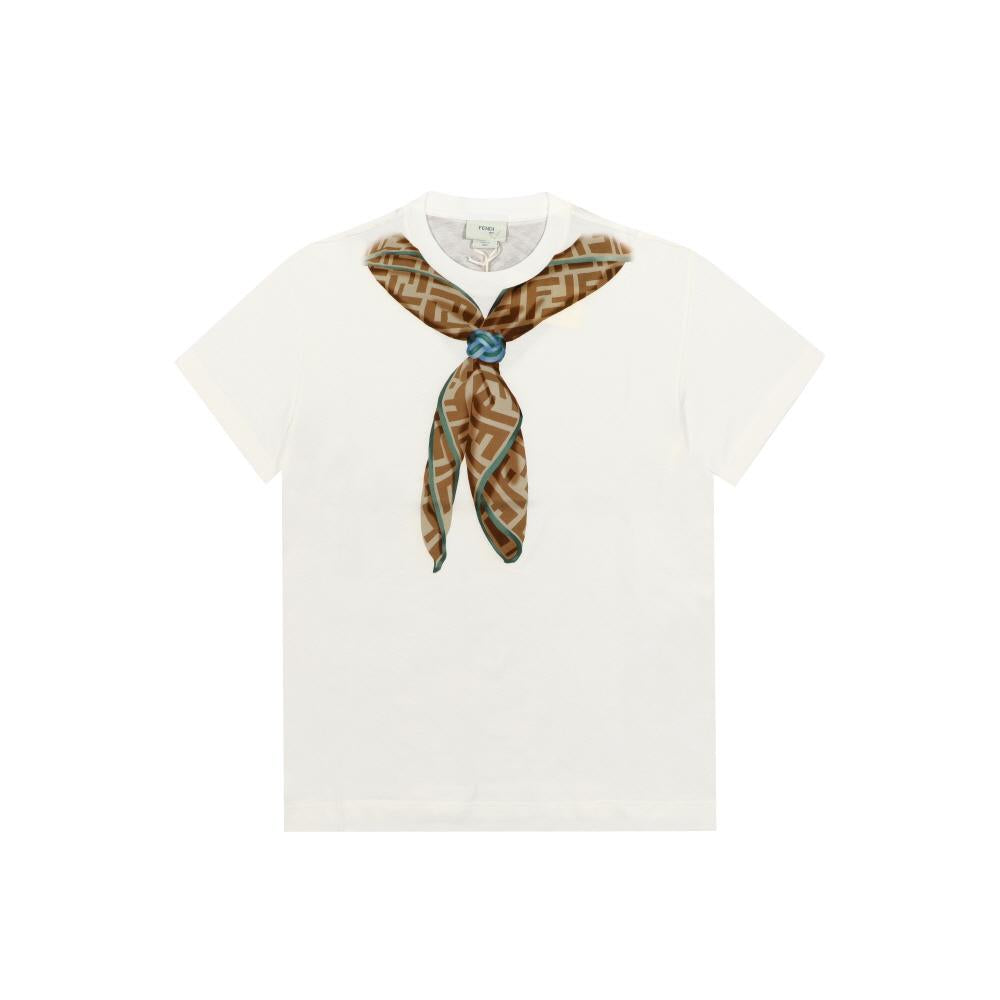 FENDI Kids Short Sleeve T-Shirt JUI180 7AJ F0TU9