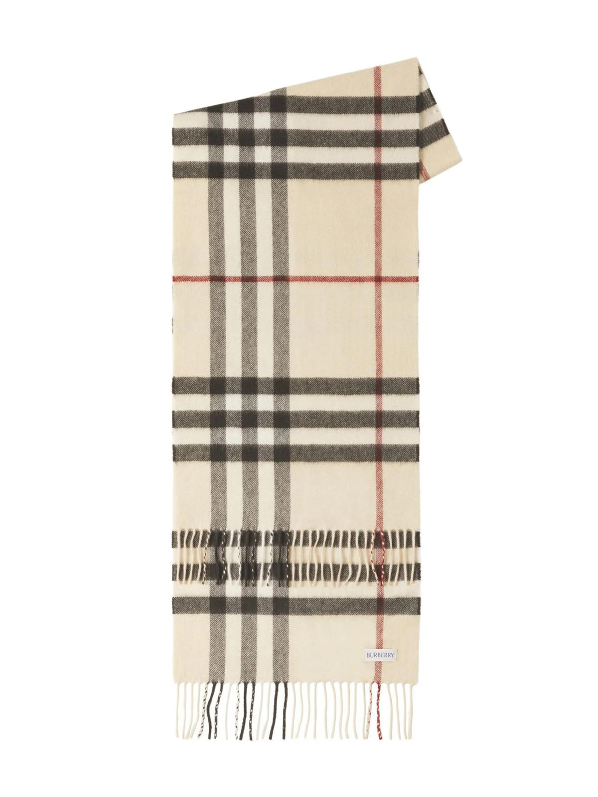 BURBERRY Check Wool Scarf for Men