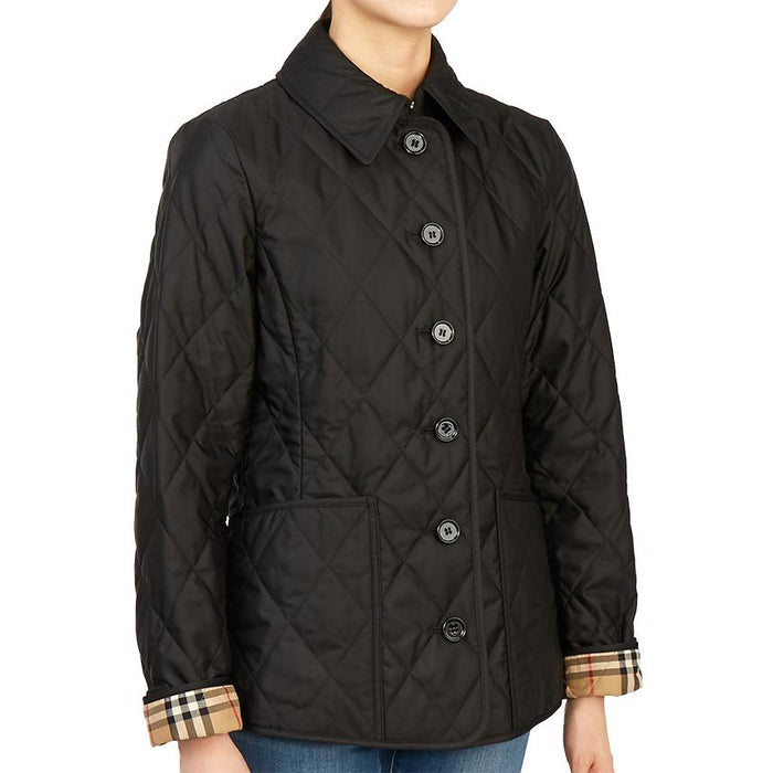 BURBERRY Diamond Quilted Women’s Jacket Black